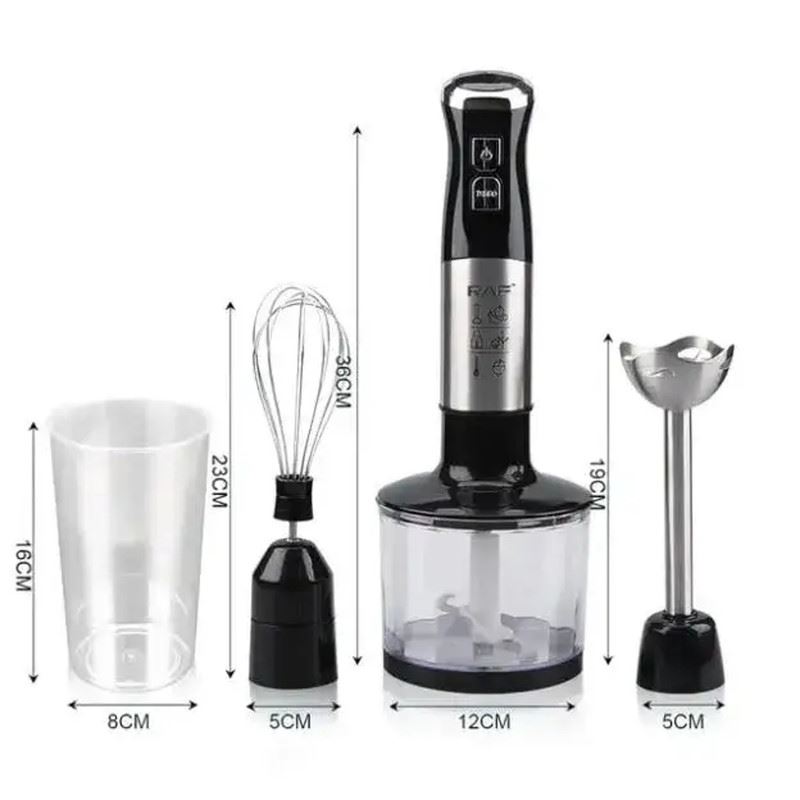 Batidora De Mano Y Batidora 4 En 1 Raf R368B De 800 W